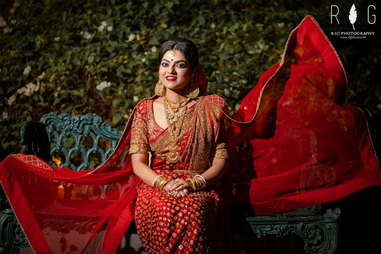 zardosi saree for reception