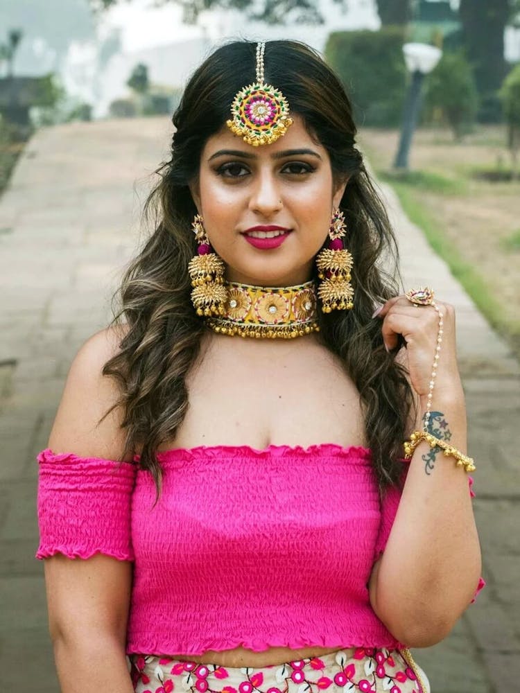 bridal jewellery for mehndi