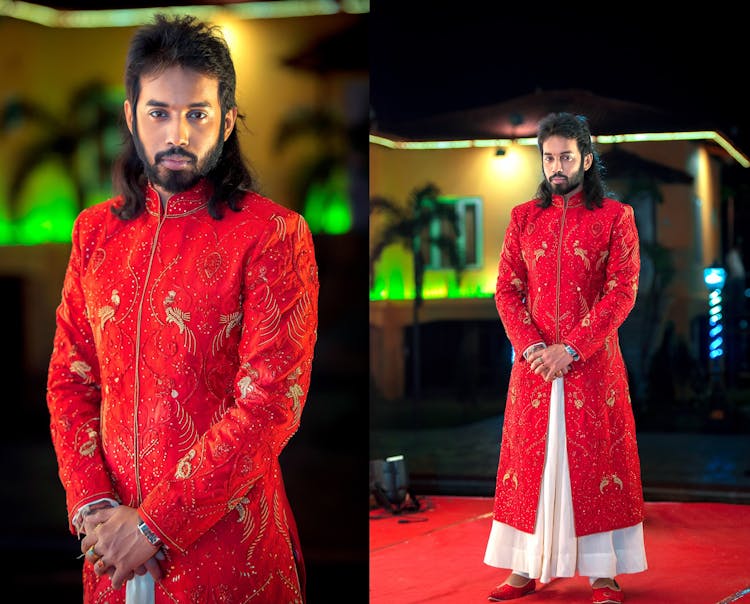 Manarkali for groom mehndi outfit