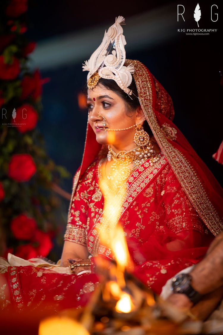 stunning bridal nath design