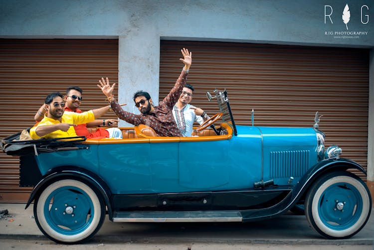 stylish groom poses for haldi