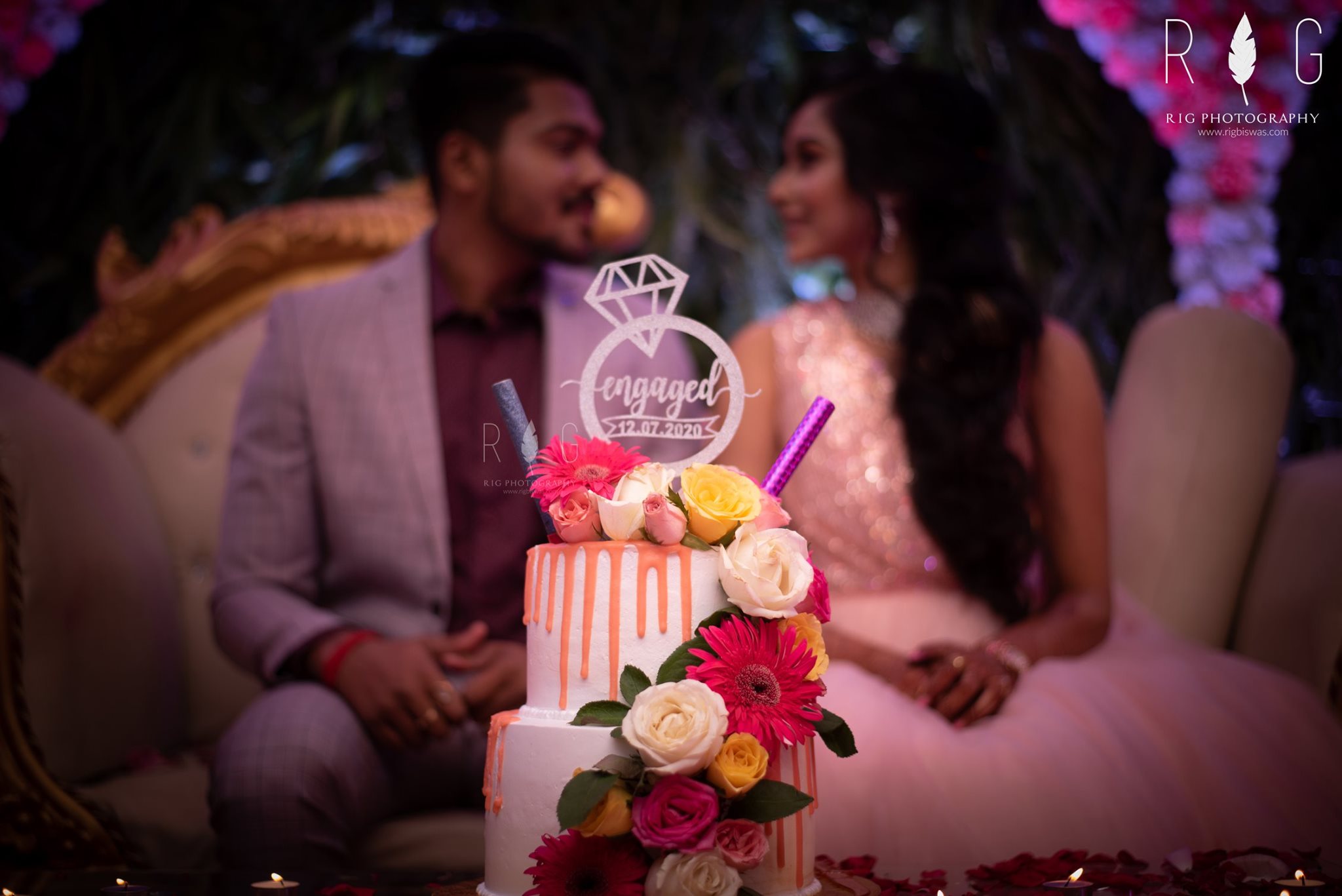 Beautiful engagement cake for a beautiful couple ♥️ #cake #cakenestin  #vanillacake #bakersfield #indore #indorecakes #patisserie… | Instagram