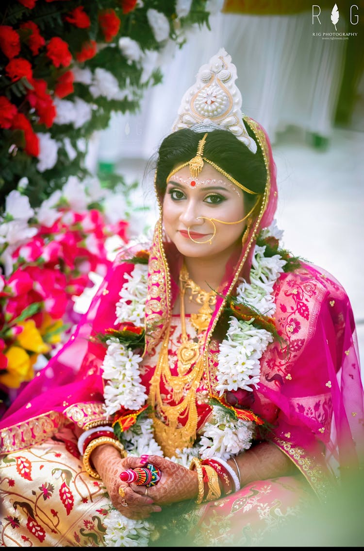 pearl mukut for bengali wedding