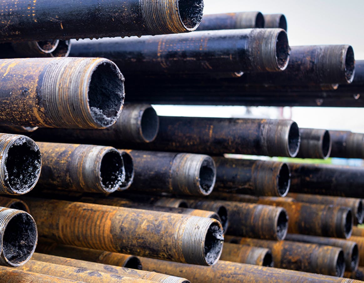 Pipeline supplies for repair.