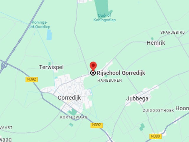 Kaart met de locatie van Rijschool Gorredijk