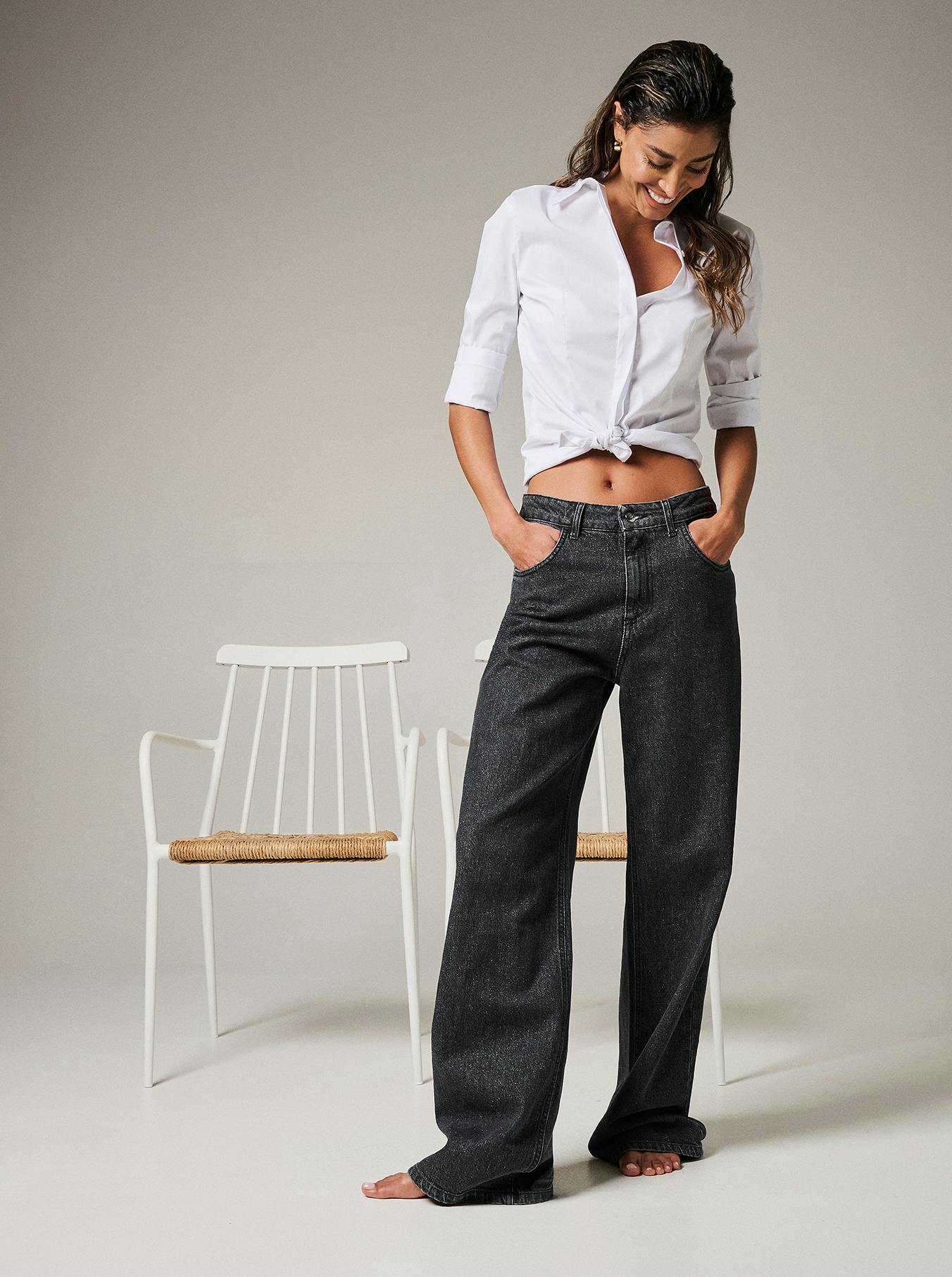 Grey Glitter Jeans