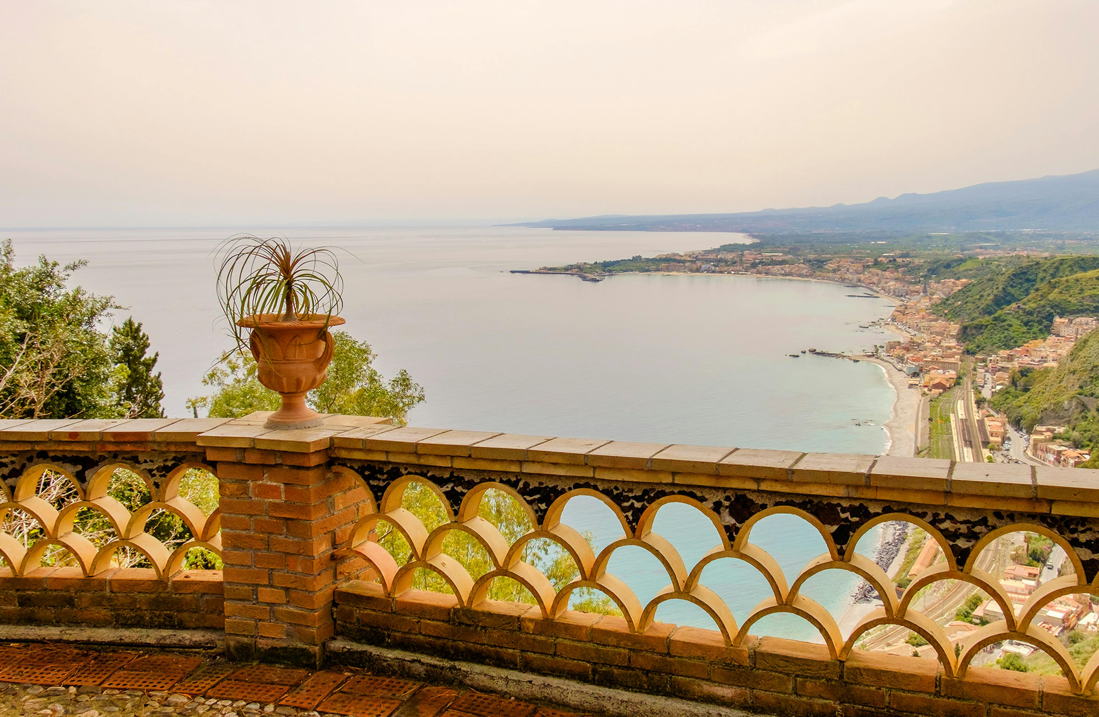 Vista panorama Taormina