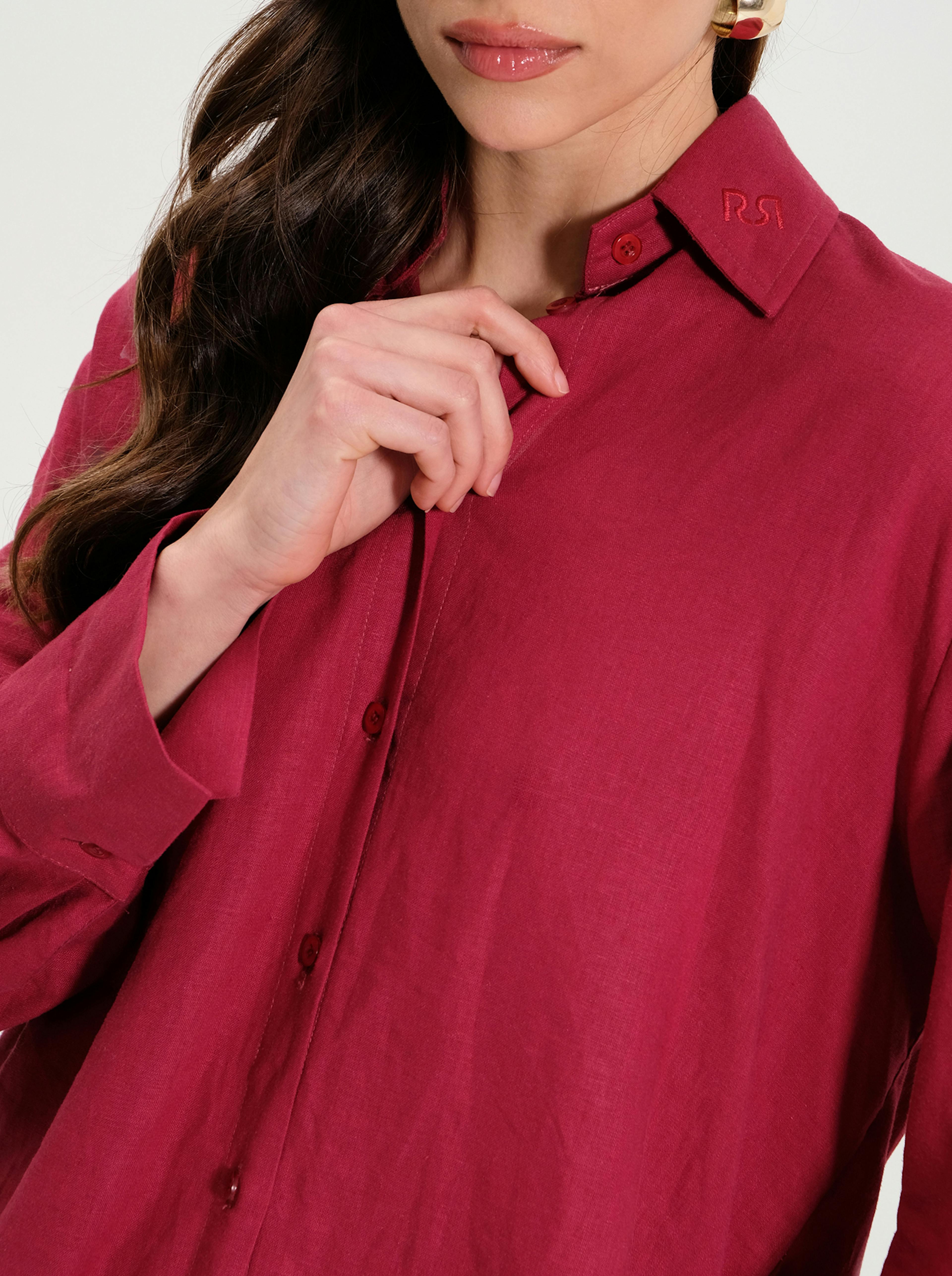 Camicia Lino Rossa