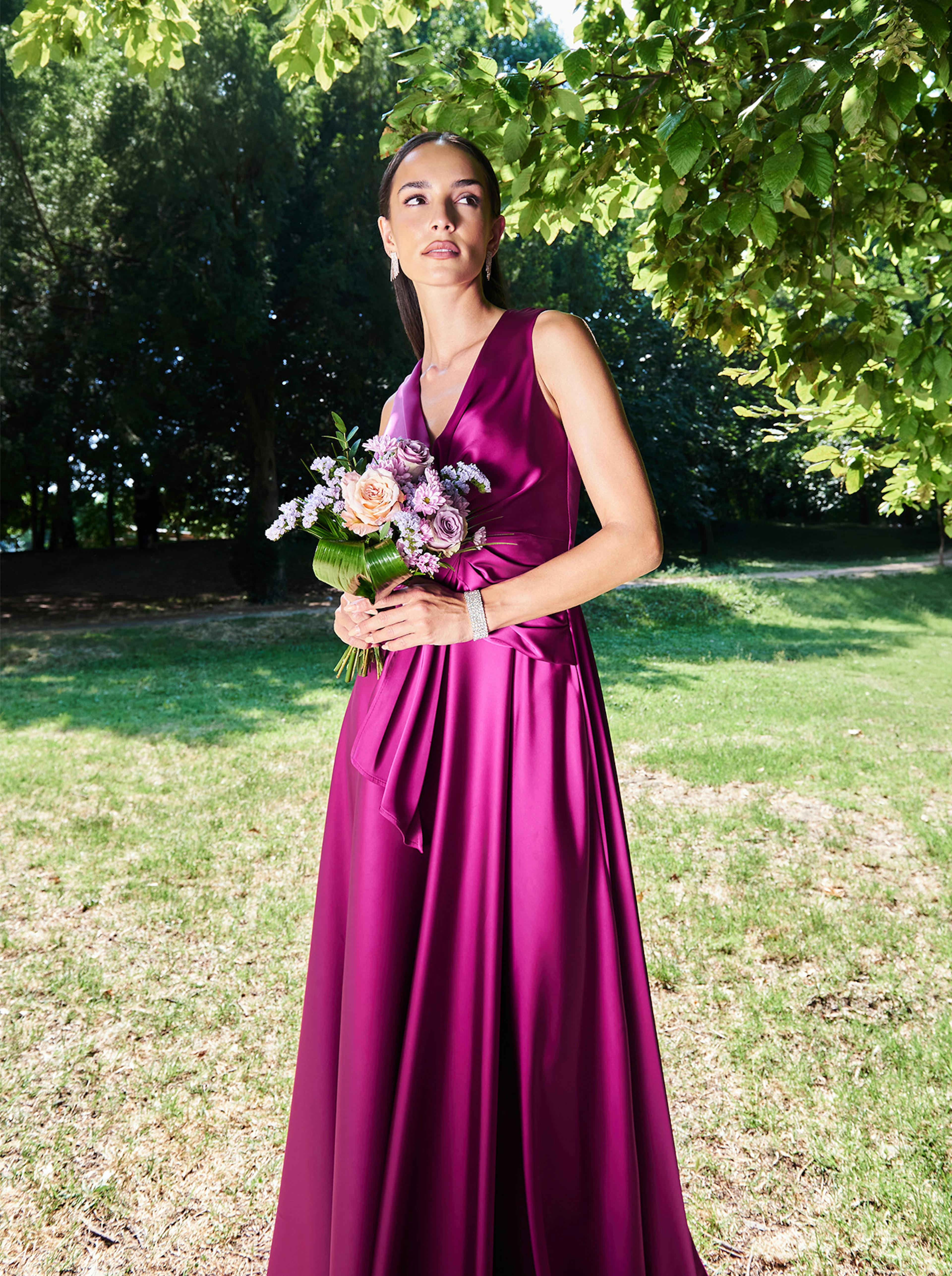 Raspberry Knot Dress