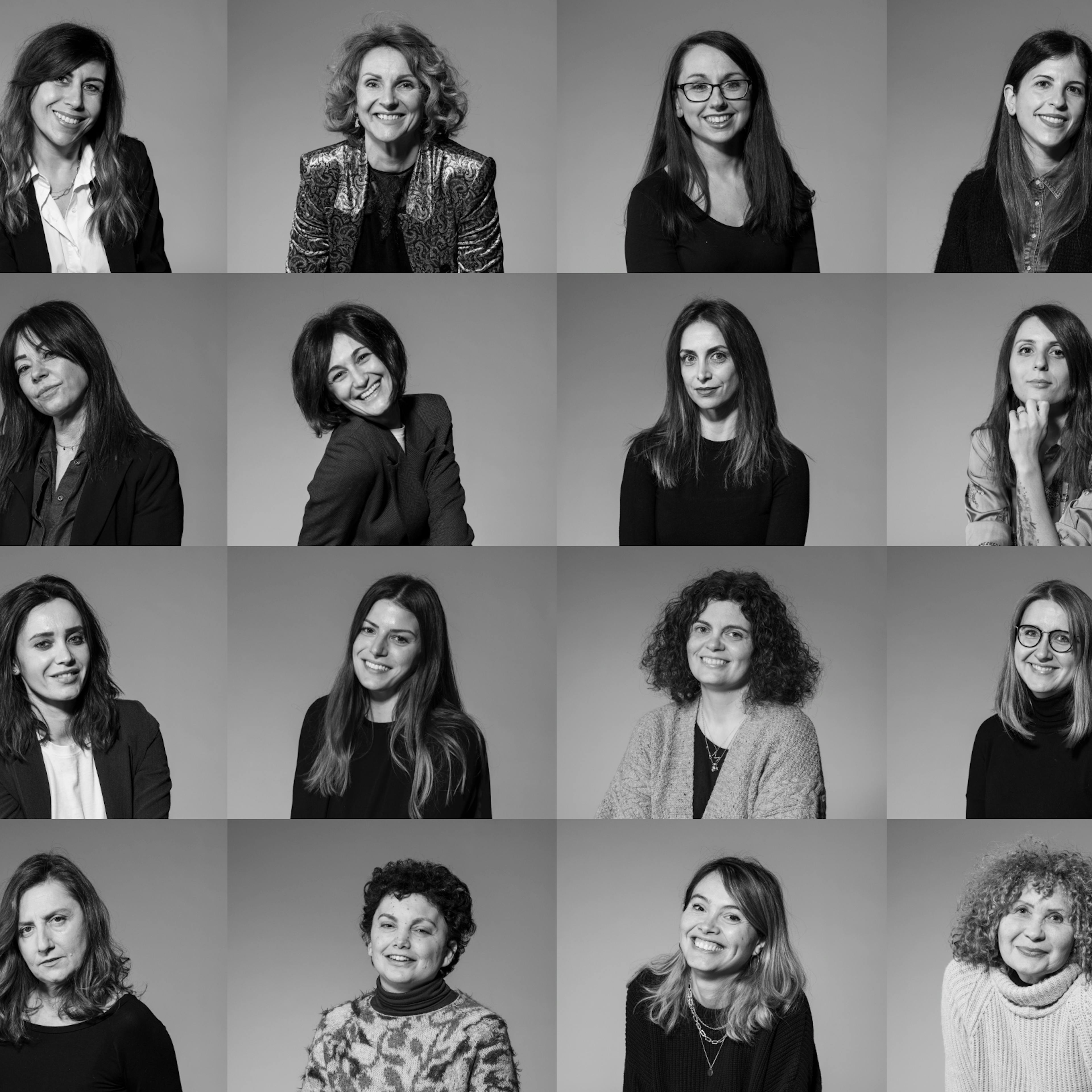 Collage di foto di donne