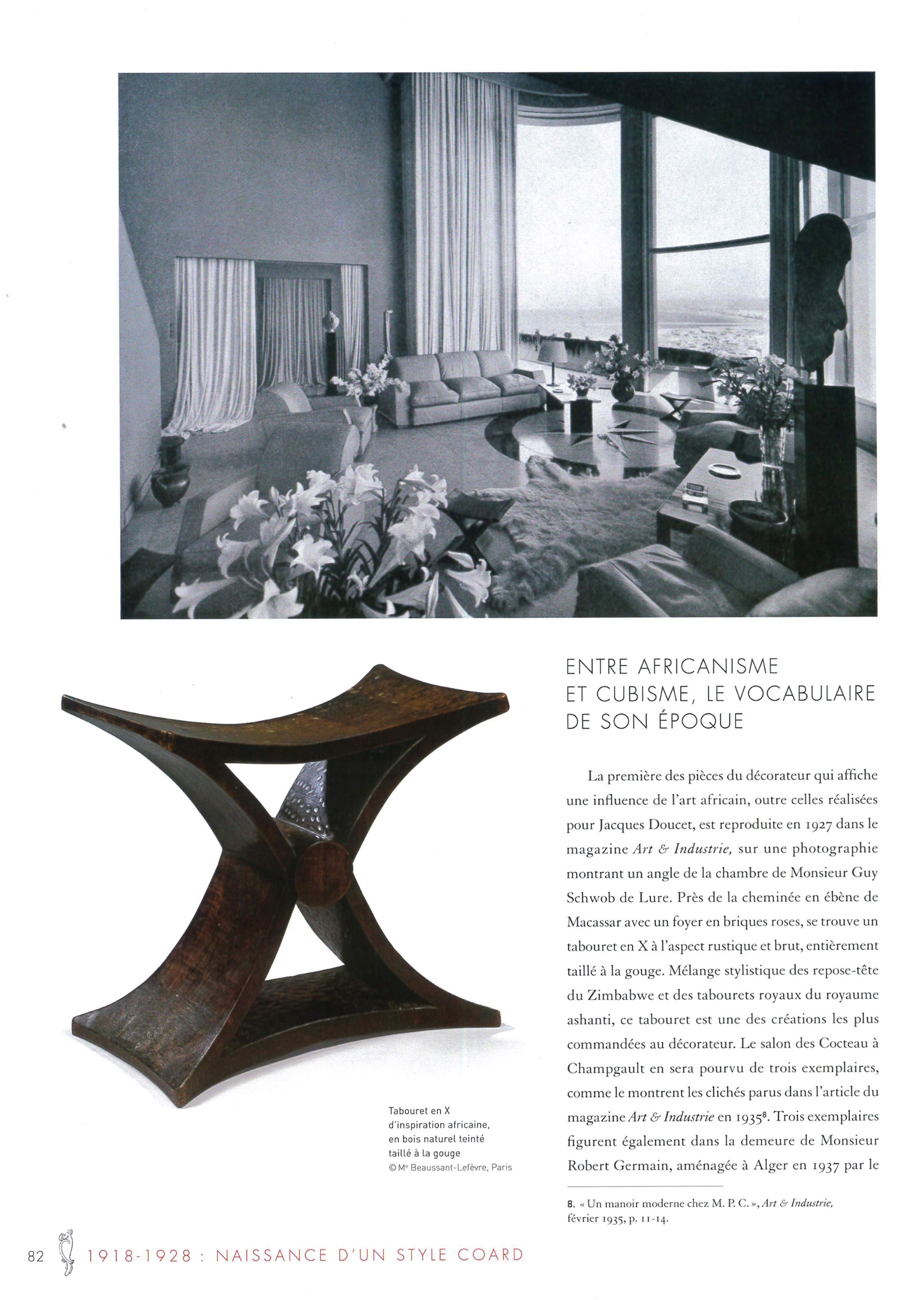 Extract from the book "Marcel Coard décorateur" by Amélie Marcilhac, Les Editions de l'Amateur, 2012 © Les Editions de l'Amateur