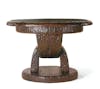 Table by Marcel Coard in oak with a ceruse patina and carved with an adze © Sotheby's Paris