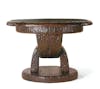 Table by Marcel Coard in oak with a ceruse patina and carved with an adze © Sotheby's Paris
