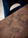 Table in walnut burl veneer, RINCK design © Hervé Goluza/ RINCK/ RINCK