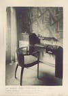 Un studio chez Monsieur M. à Paris, table-bureau en palissandre de Rio, 1931 © RINCK 
