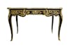 Louis XV style Lacquer Desk, Chinese lacquer work, ormoulu set of bronzes, leather top,  120 x 60 x 75 cm ©RINCK