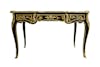 Louis XV style Lacquer Desk, Chinese lacquer work, ormoulu set of bronzes, leather top, 120 x 60 x 75 cm ©RINCK