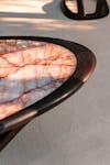 Detail of the coffee table during the 2024 Monaco Yacht Show ©RINCK
