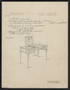 Detailed drawings of a dressing table for the Hôtel Bristol © Archives RINCK