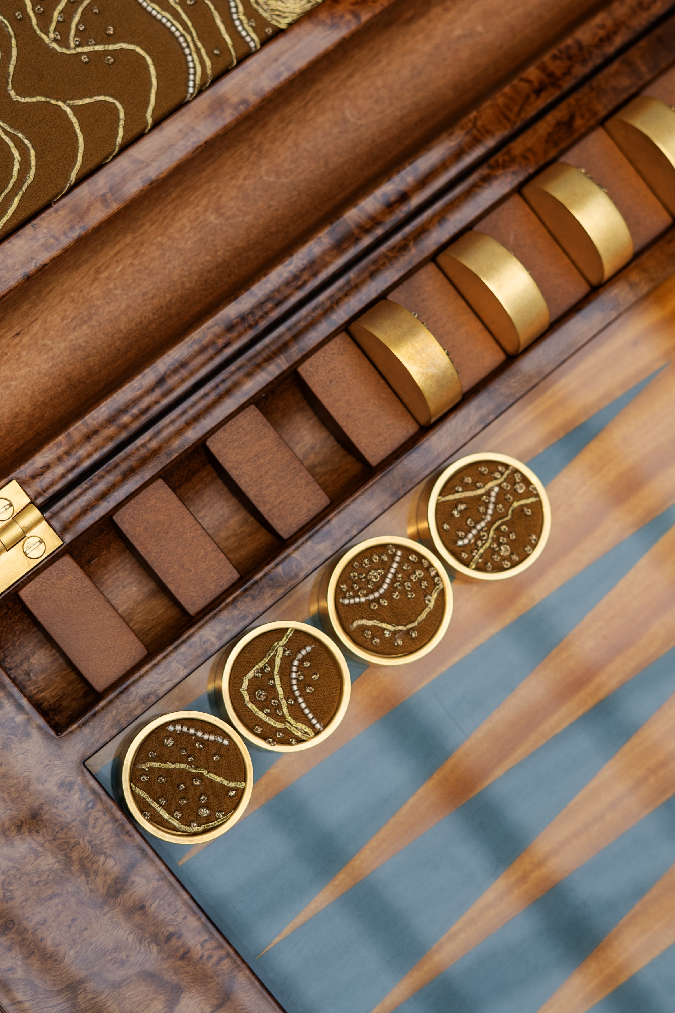 Detail of the backgammon