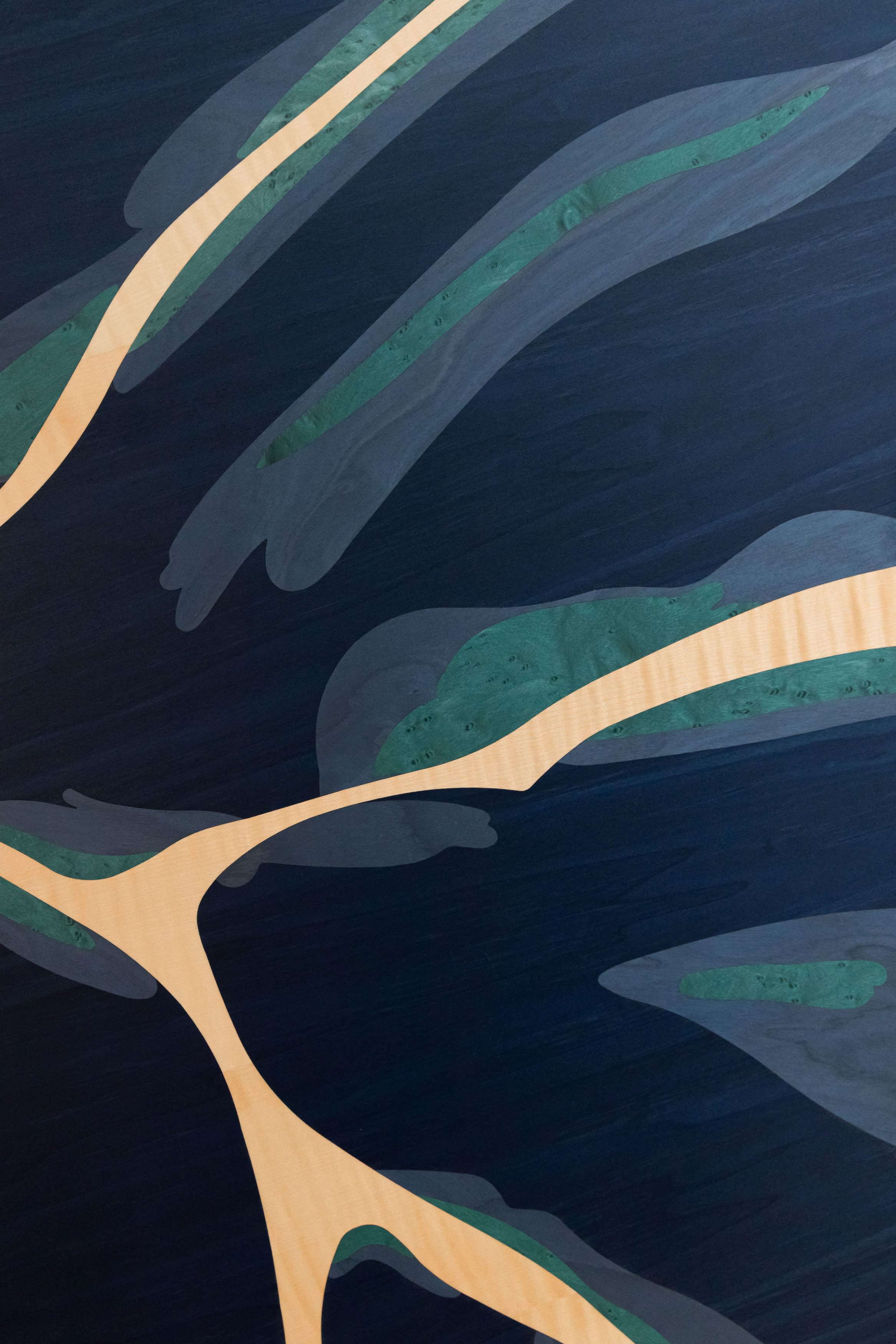 Detail of the cabinet's marquetry