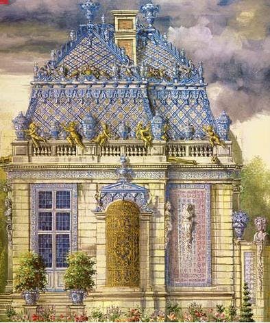 Unknown author, Artists impression of Le Trianon de Porcelaine, 1990