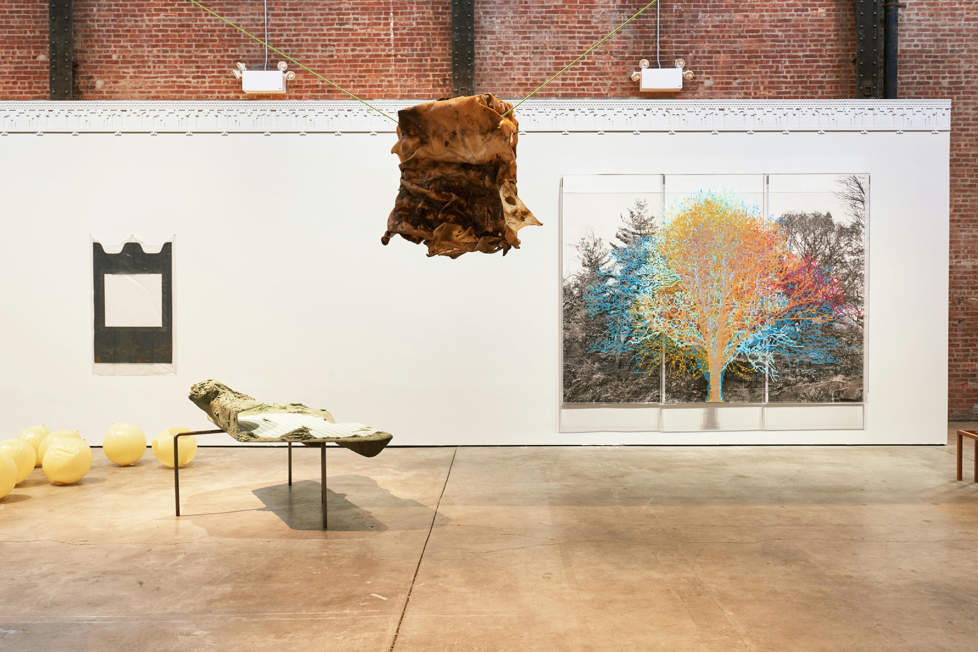 Why is labor so virtuous when we could have this other thing? (A true radical makes nothing.) What you choose to reinscribe is a form of previous pain brought upon another leave it, leave me be. Inscribe. I will not participate. Oops I’m participating. We’d be best to go a little too hard. (How do I decolonize something I cannot see?) Rose says to me as I am leaning half my body out the window to look at the dark looming cloud, We'll never know if it's going to rain until it rains, Rin. In Nicaragua they say: The world was once destroyed by a deluge. After its destruction, the gods created all things afresh. ongoing - rawhide, dirt, water, leaves, mold, bungee