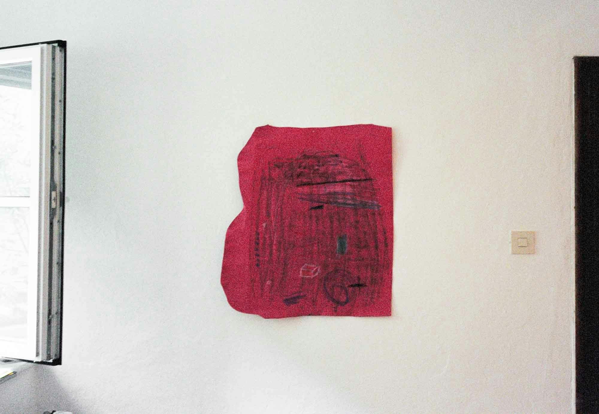 Nobody is as safe as you  2020 Leather, Colored Pencil  Variable 