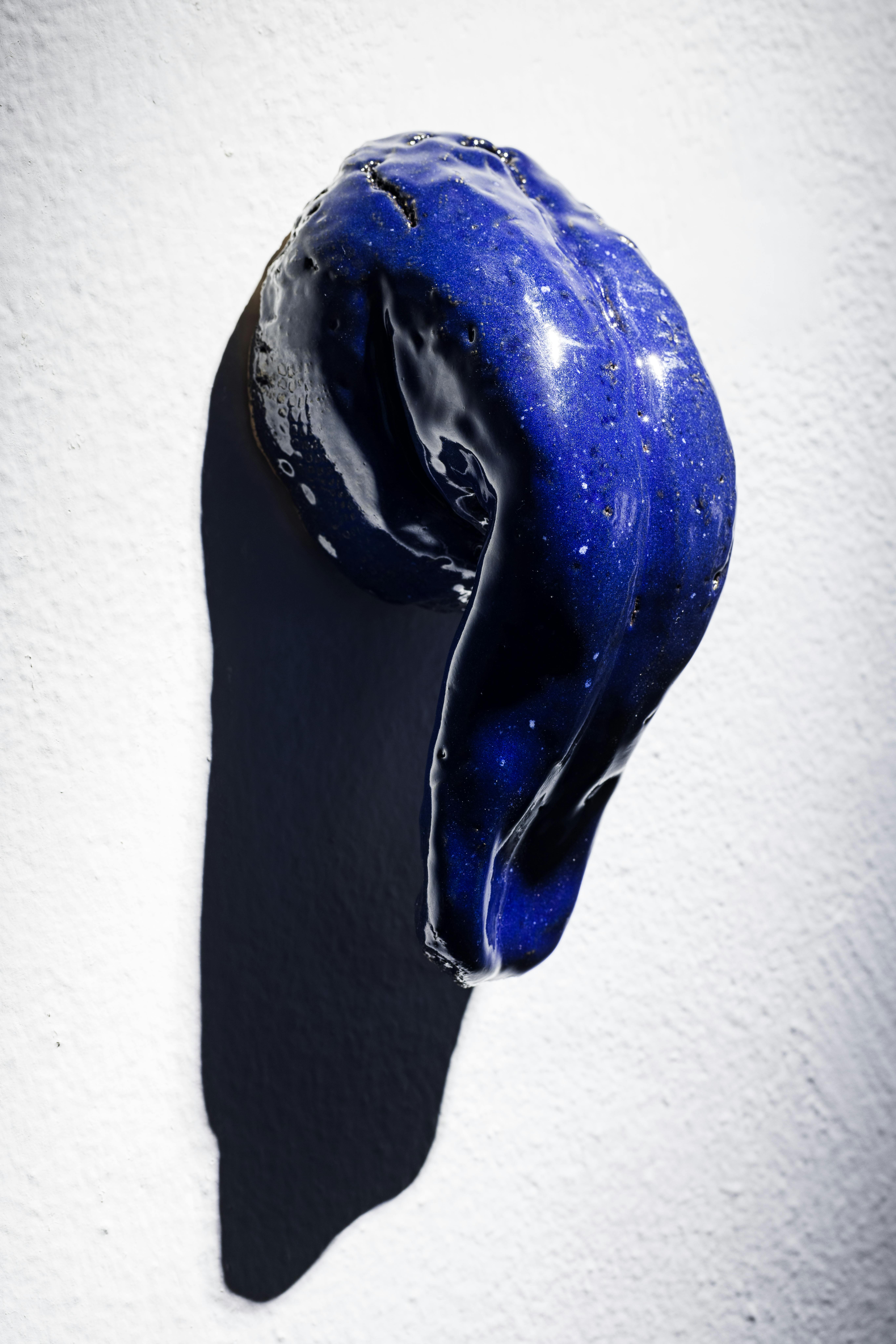 I found a really nice place to sit but you weren’t there, 2022, ceramic and glaze, 14 x 6,2 x 7 cm 	 					