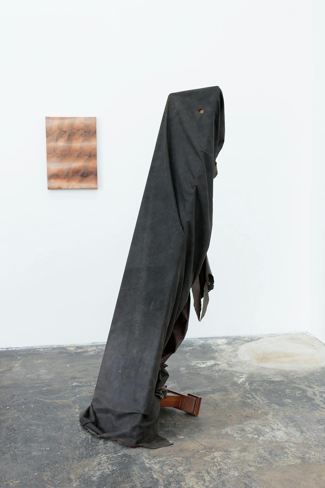 Lutheran Reaper (Chill out Joseph Beuys) - furniture leather, church pew