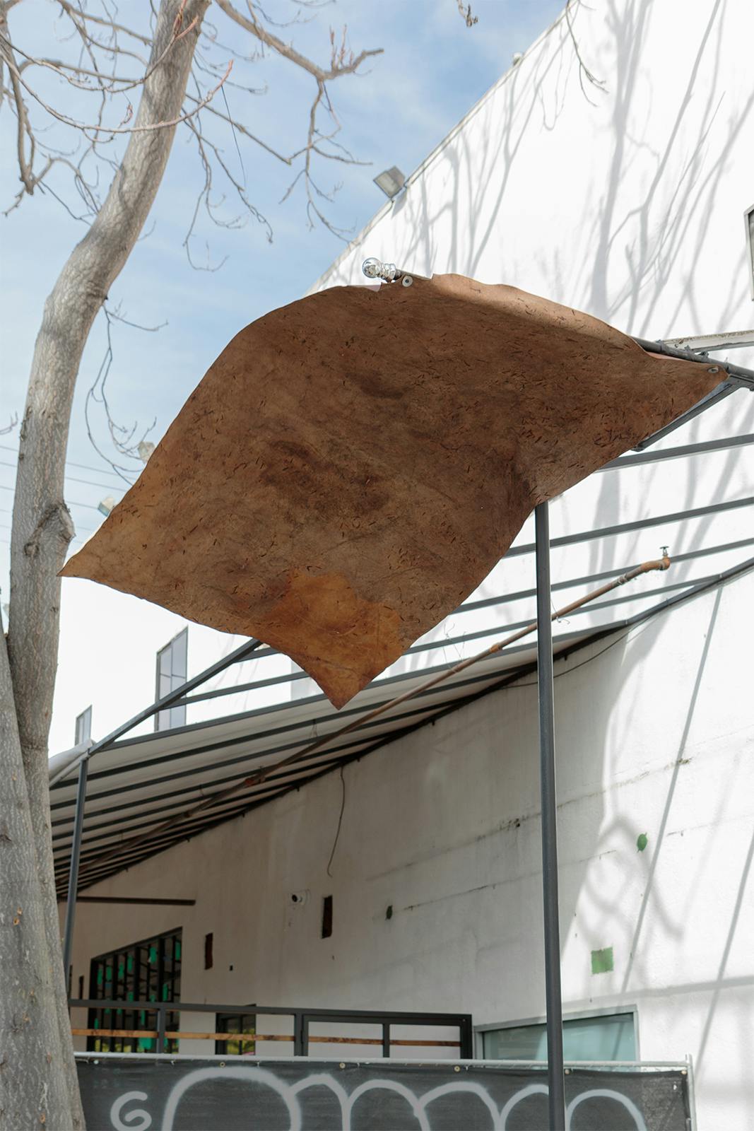 The big assignment is naming the thing it is not - furniture leather, vaseline