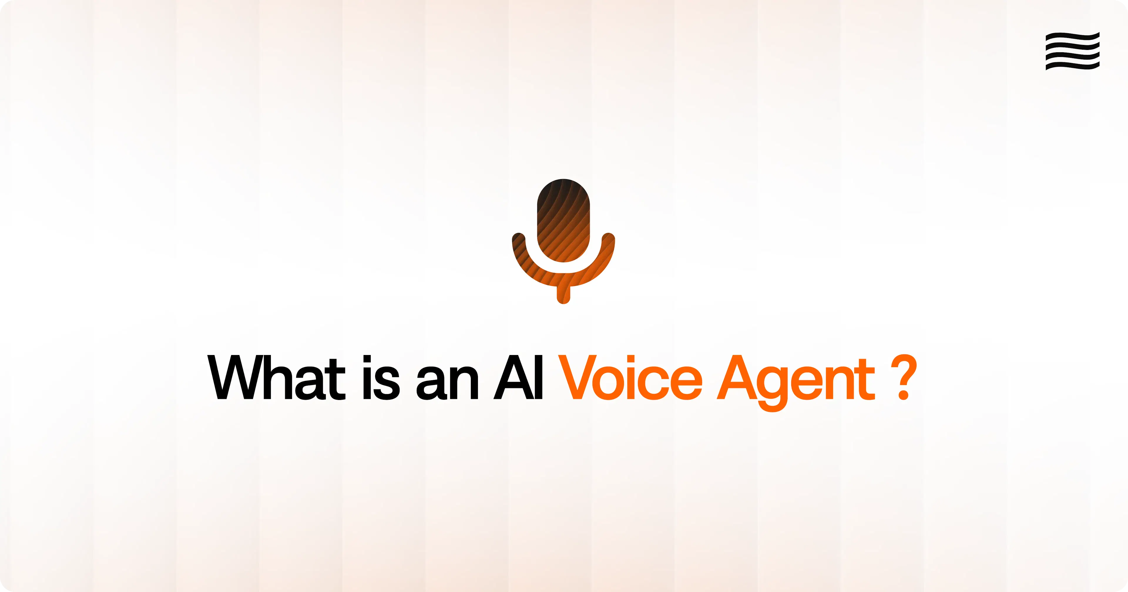 Exploring different key aspects of a voice AI agent