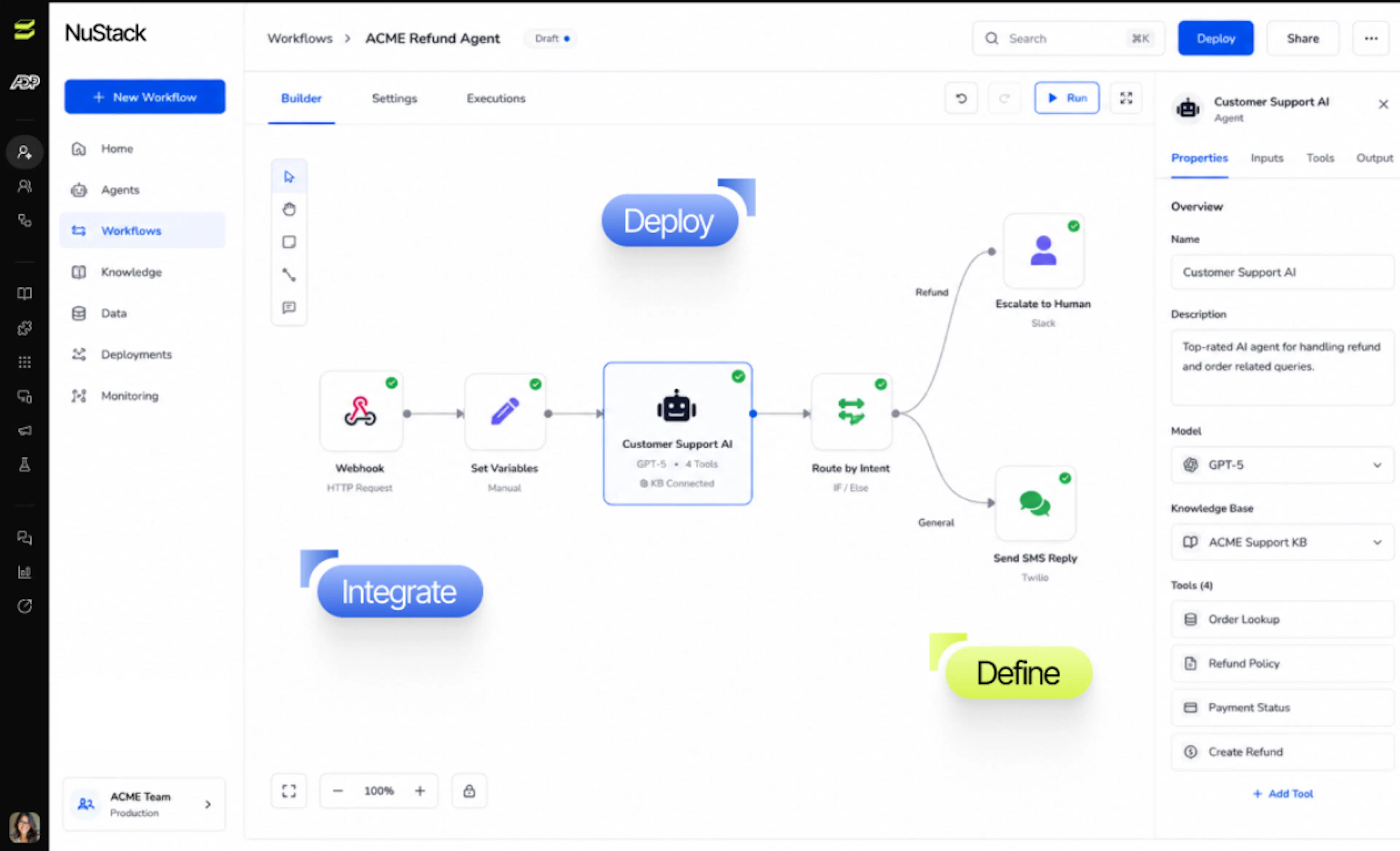 Nurix agent builder