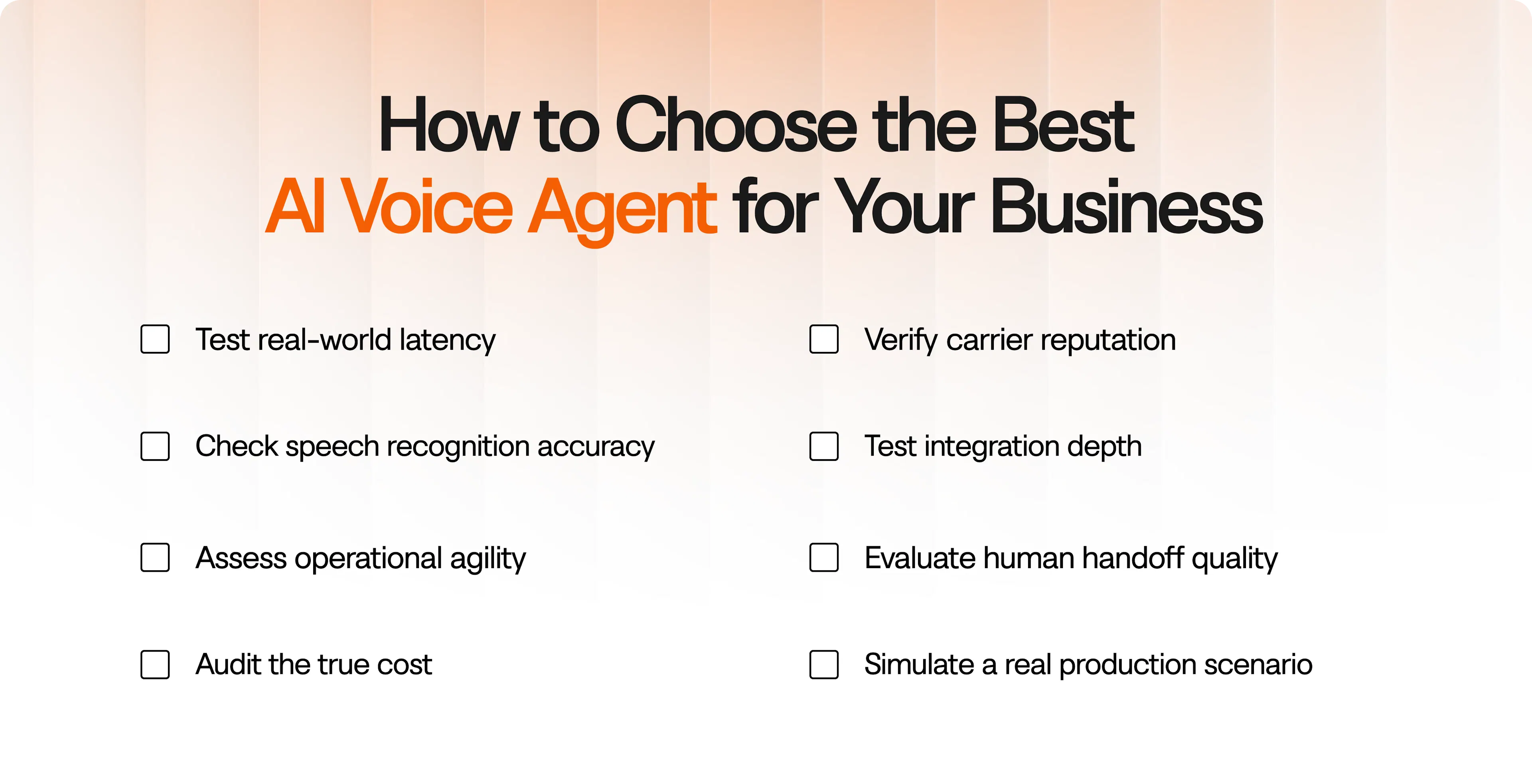 Choosing the best AI voice agent for your business