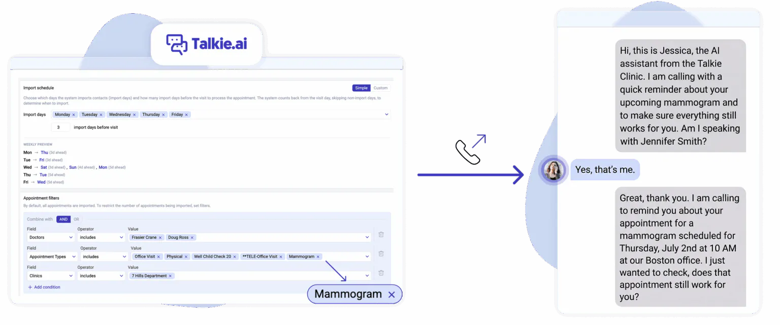 Creating outbound calls reminders