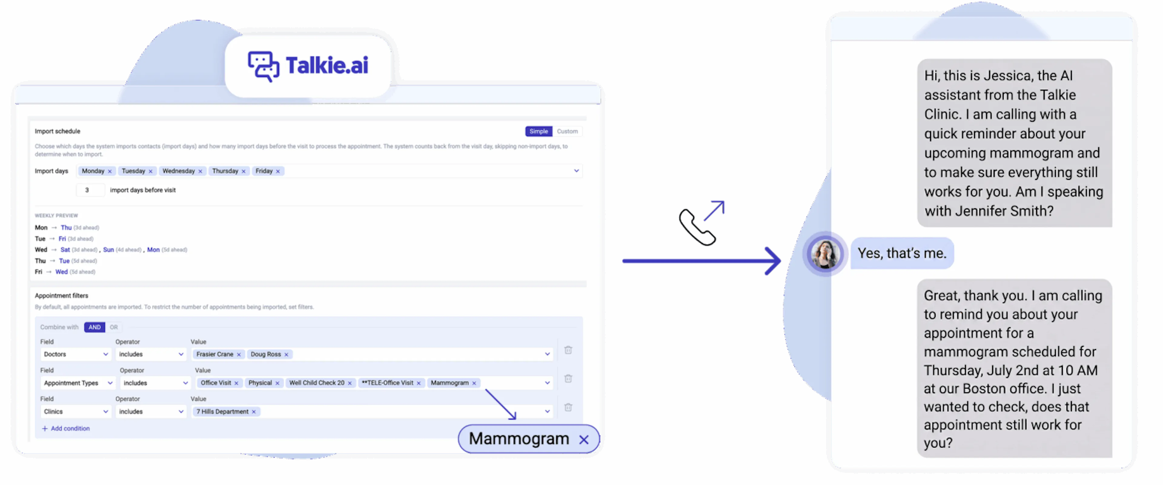 Creating outbound calls reminders