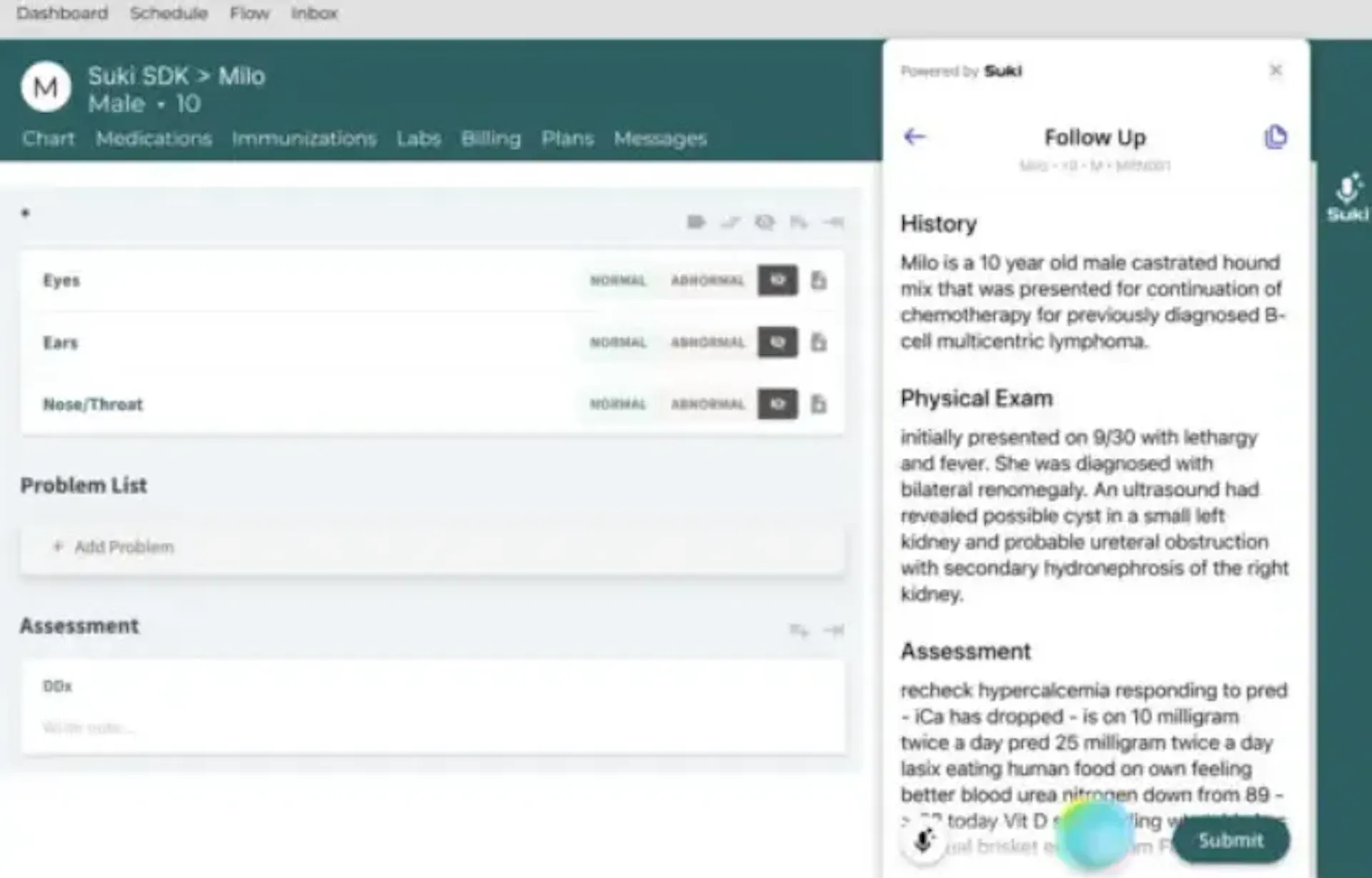 Suki AI dashboard