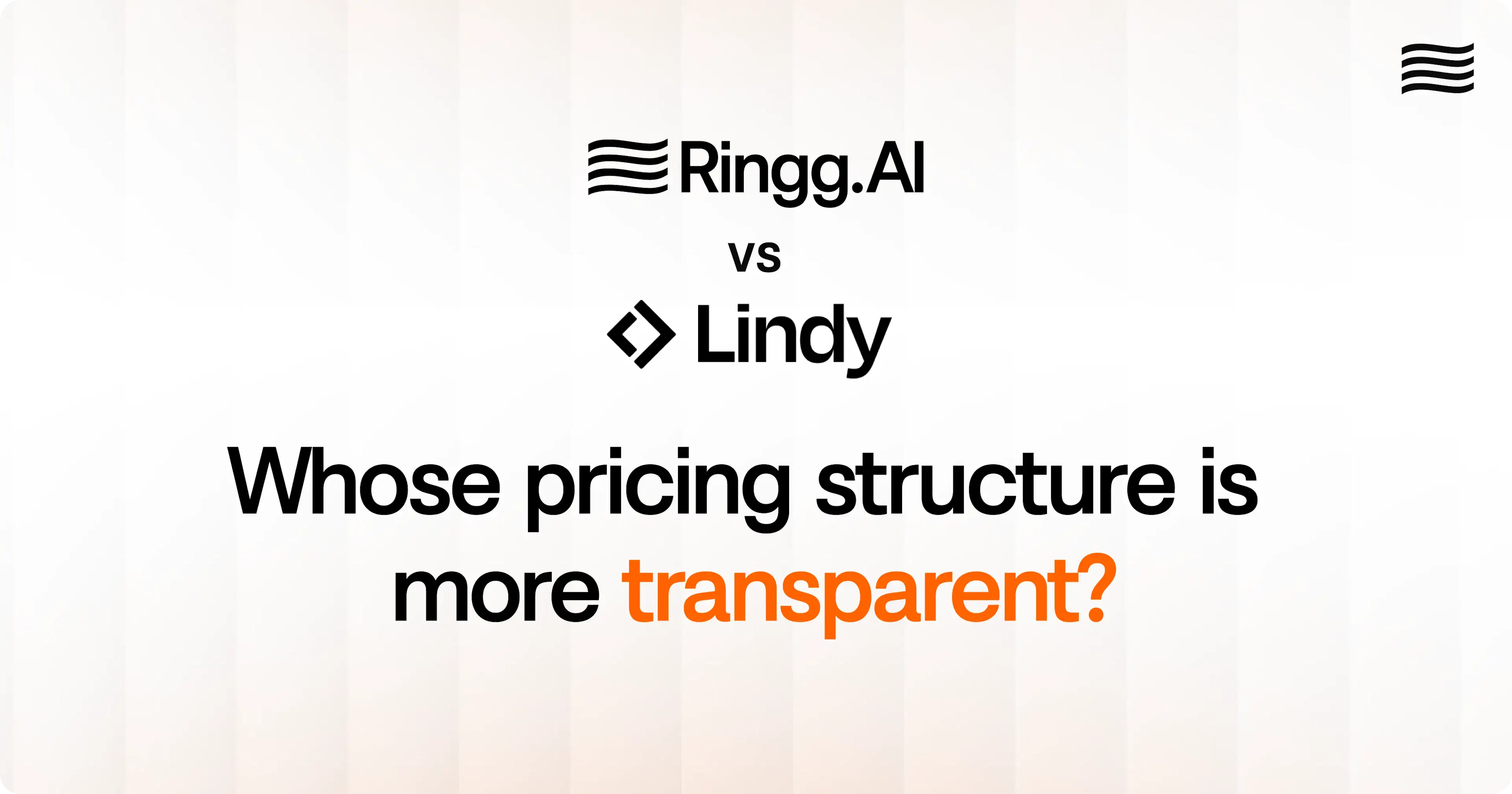 Comparing Lindy AI pricing credits against Ringg AI flat rates