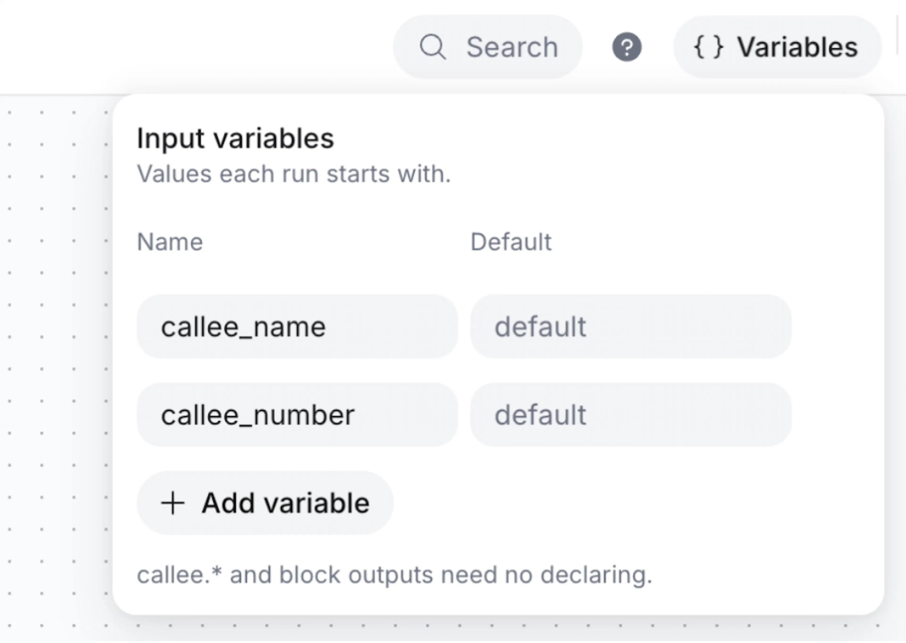 Map shared variables into the blocks that need them
