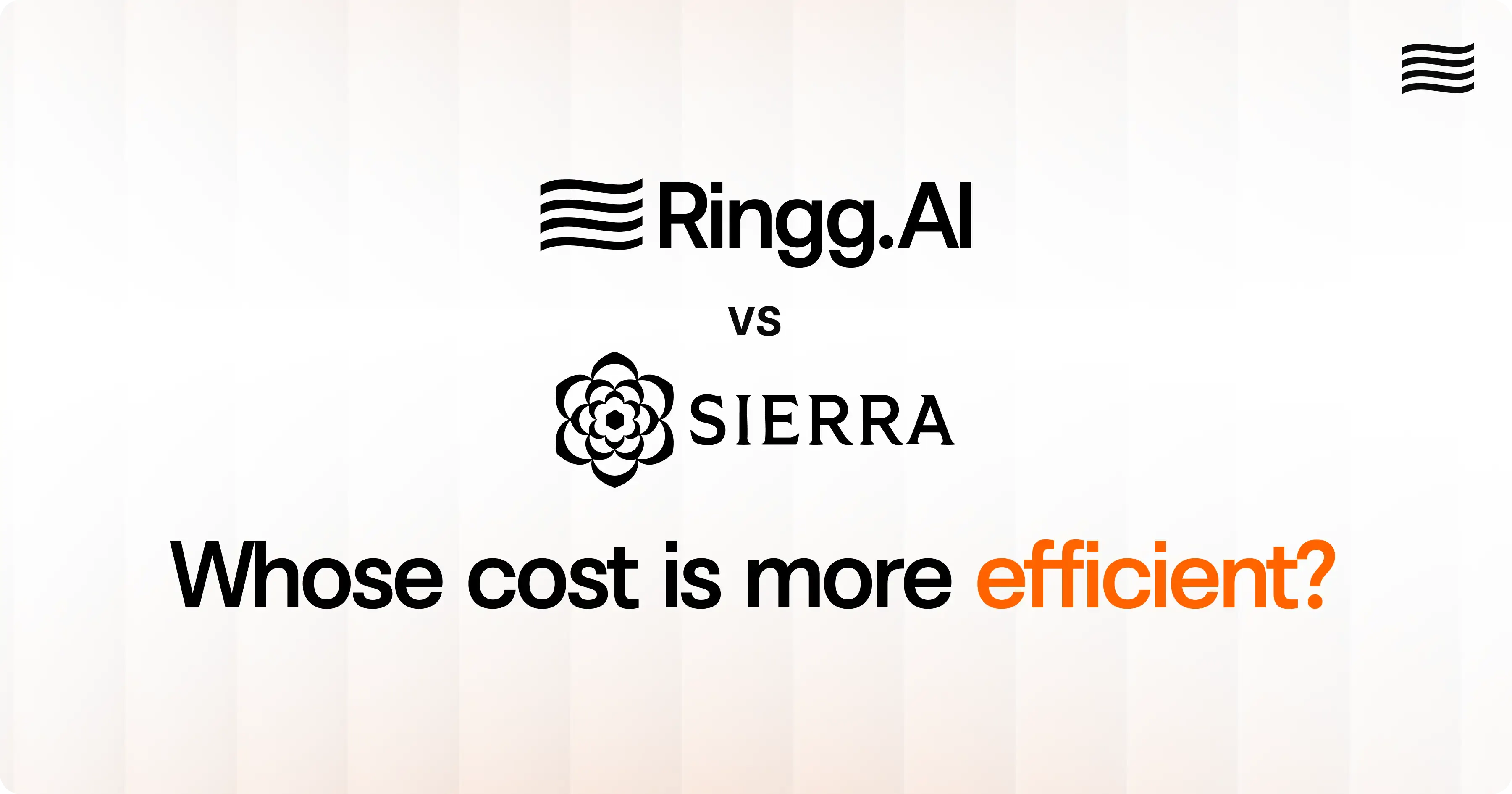 Sierra AI pricing vs Ringg AI pricing: The full breakdown