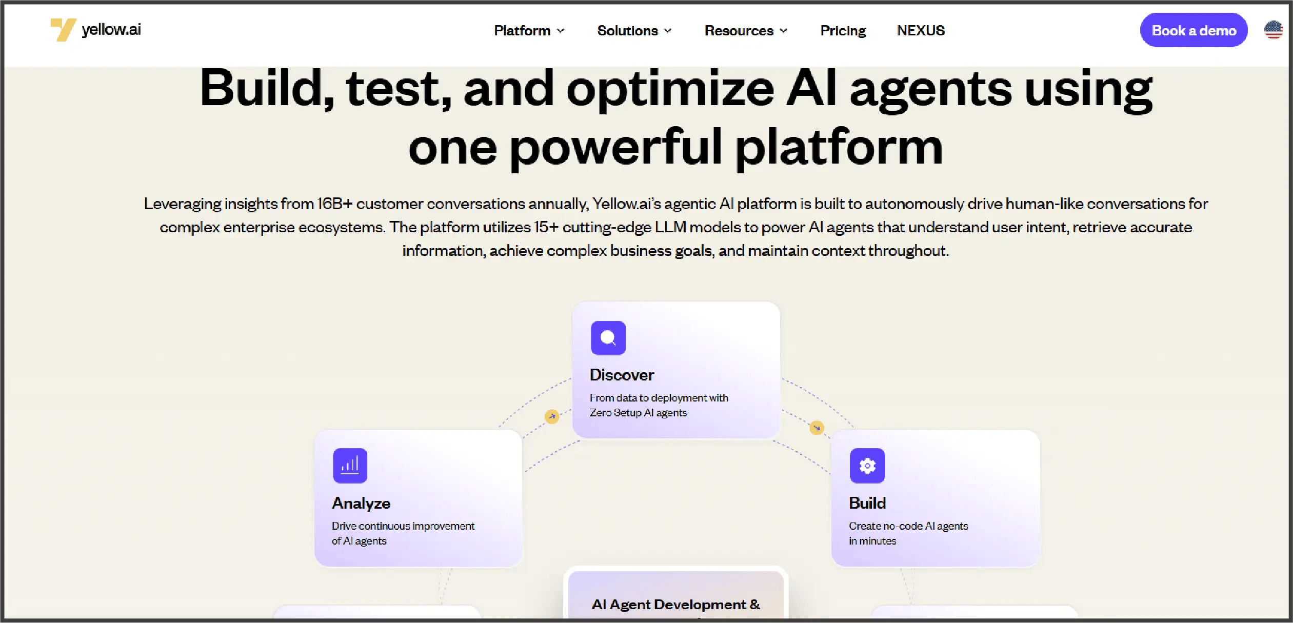 yellow.ai homepage