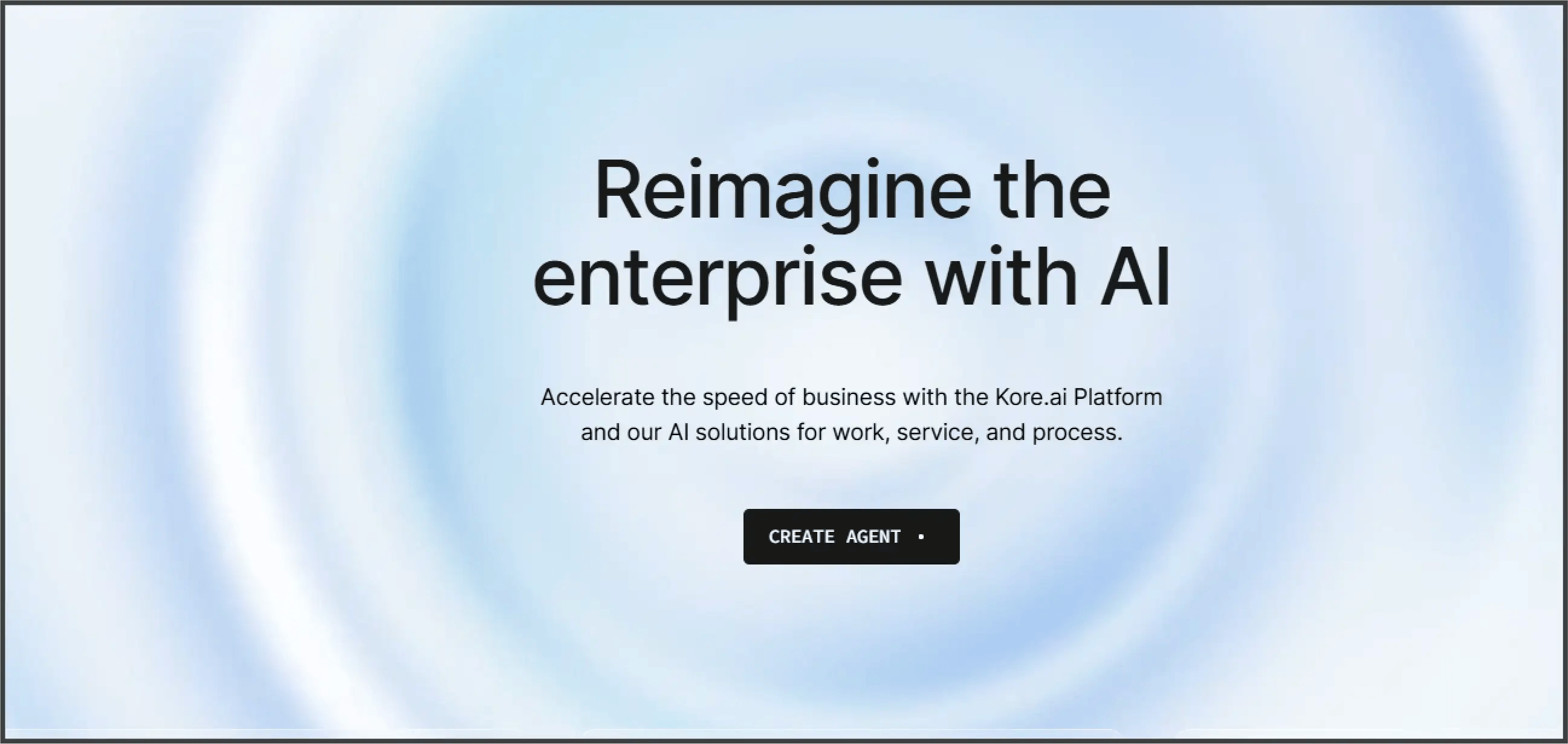 Kore AI homepage