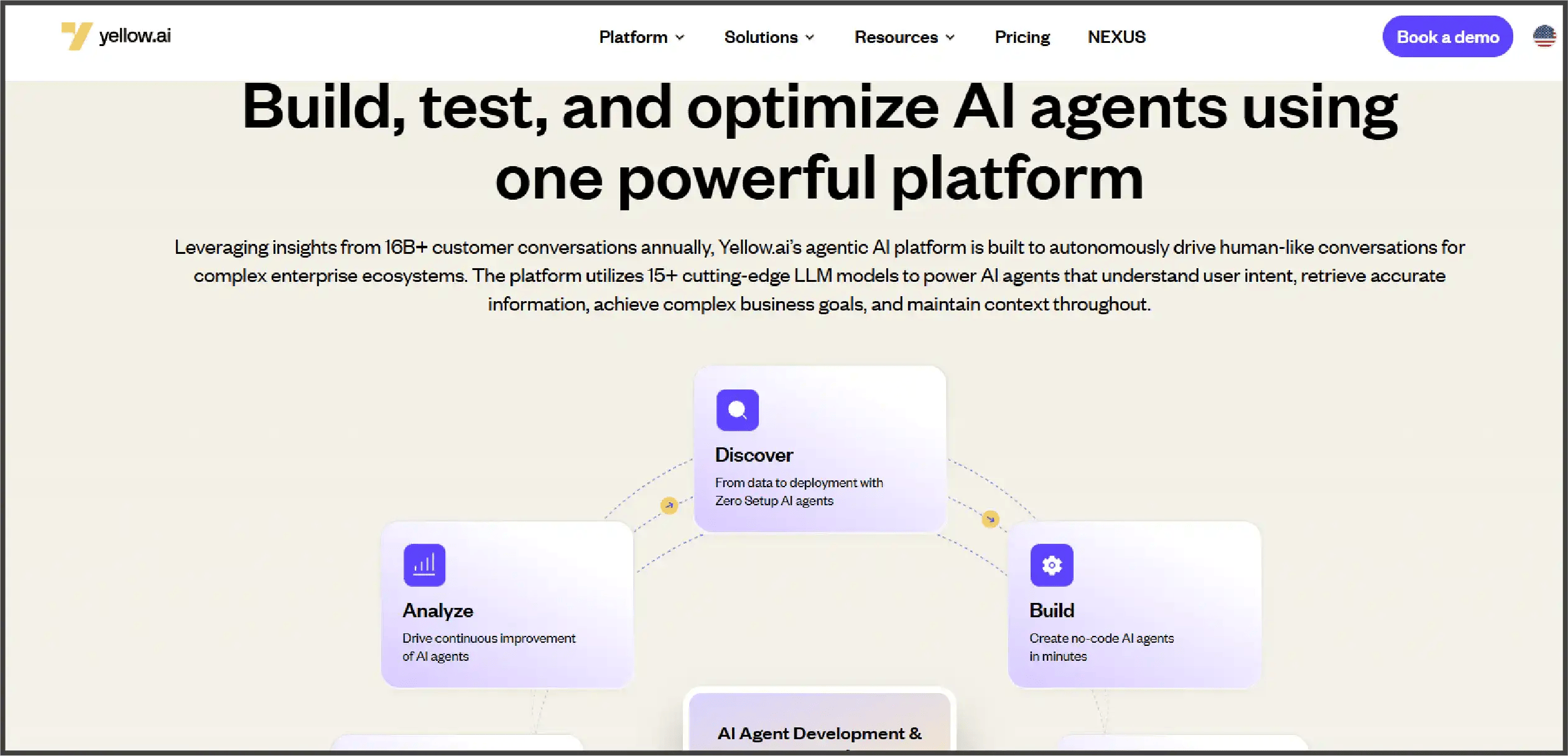 Yellow.ai homepage