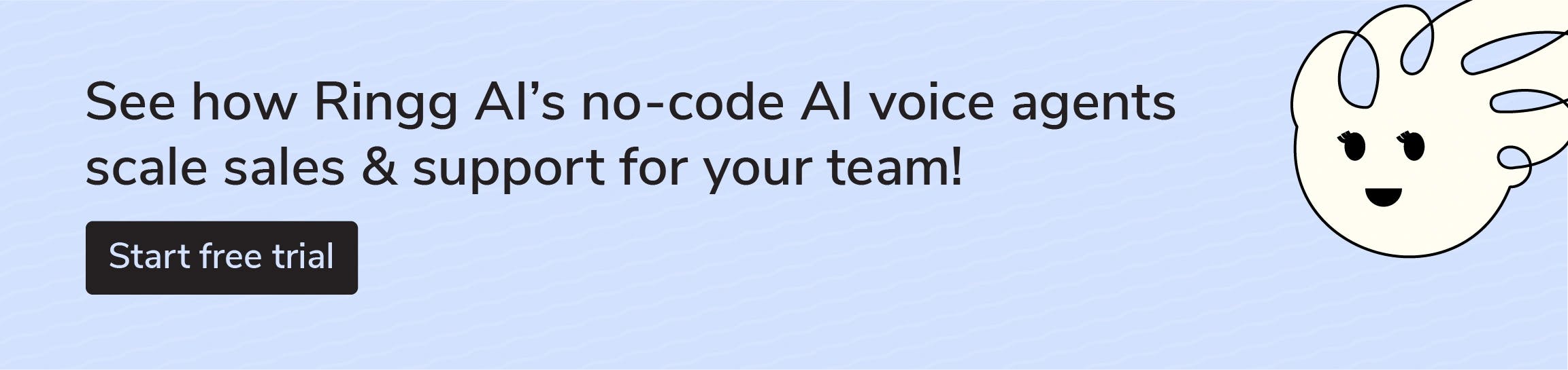 Ringg AI is a no-code best AI voice agent platform for customer support teams