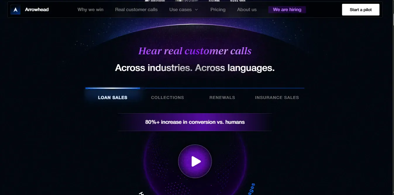 Arrowhead AI website