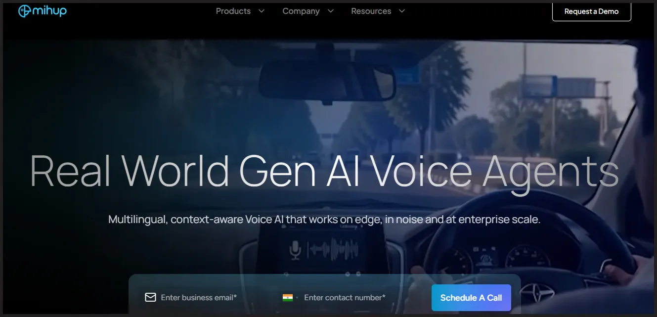 Mihup.ai website