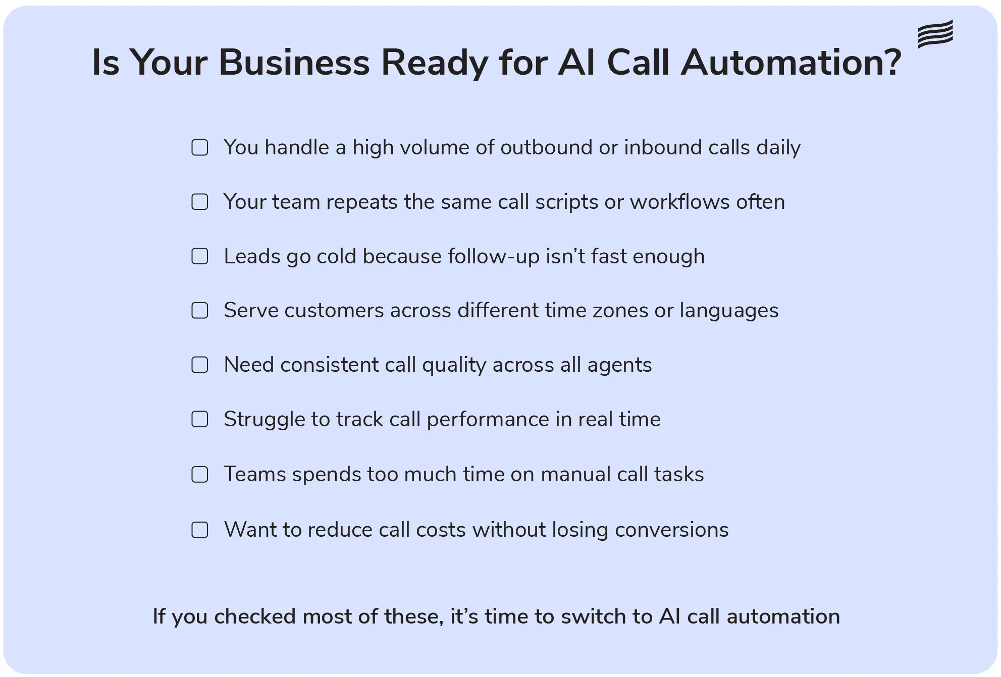 Signs your enterprise is ready for AI call automation