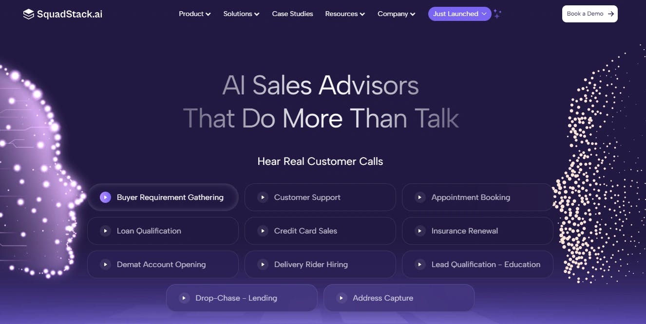 Squadstack.ai website
