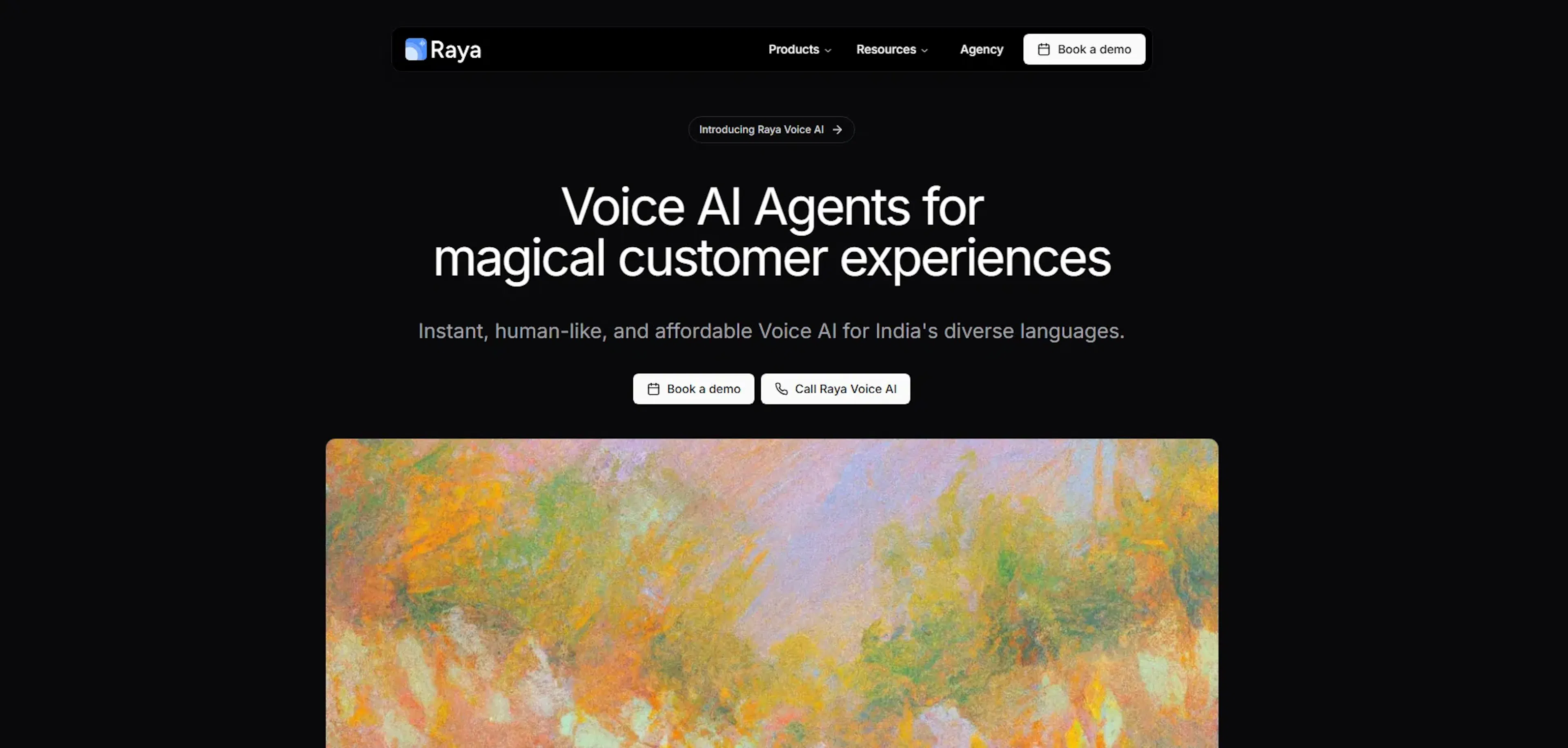 Home page of Raya