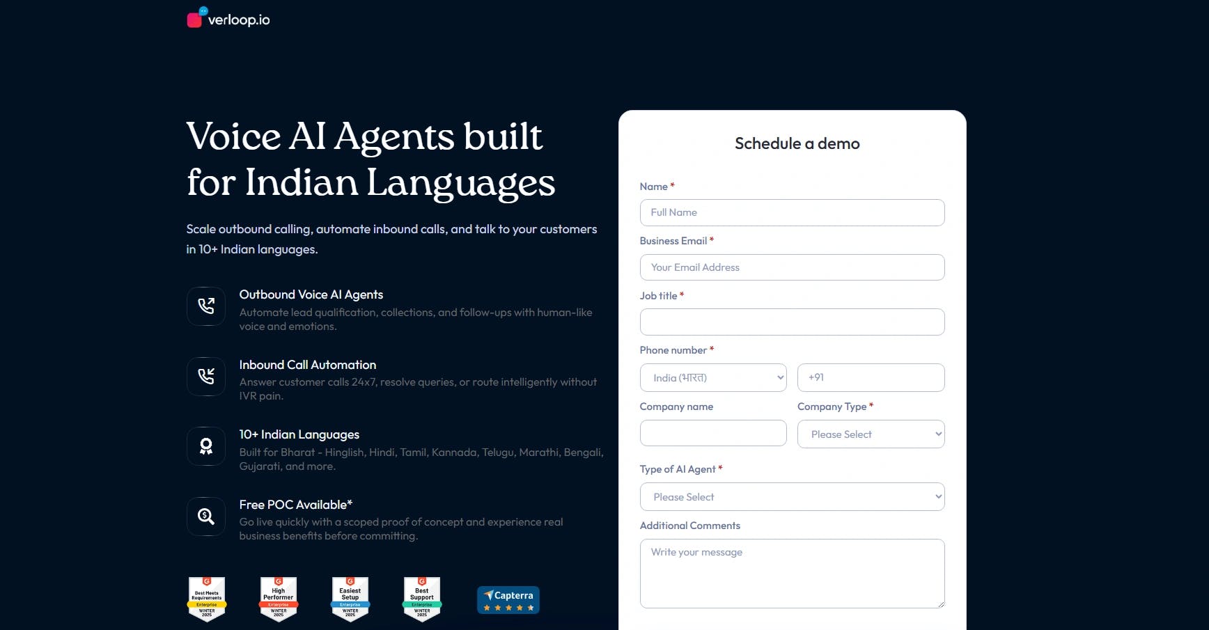 Home page of Verloop